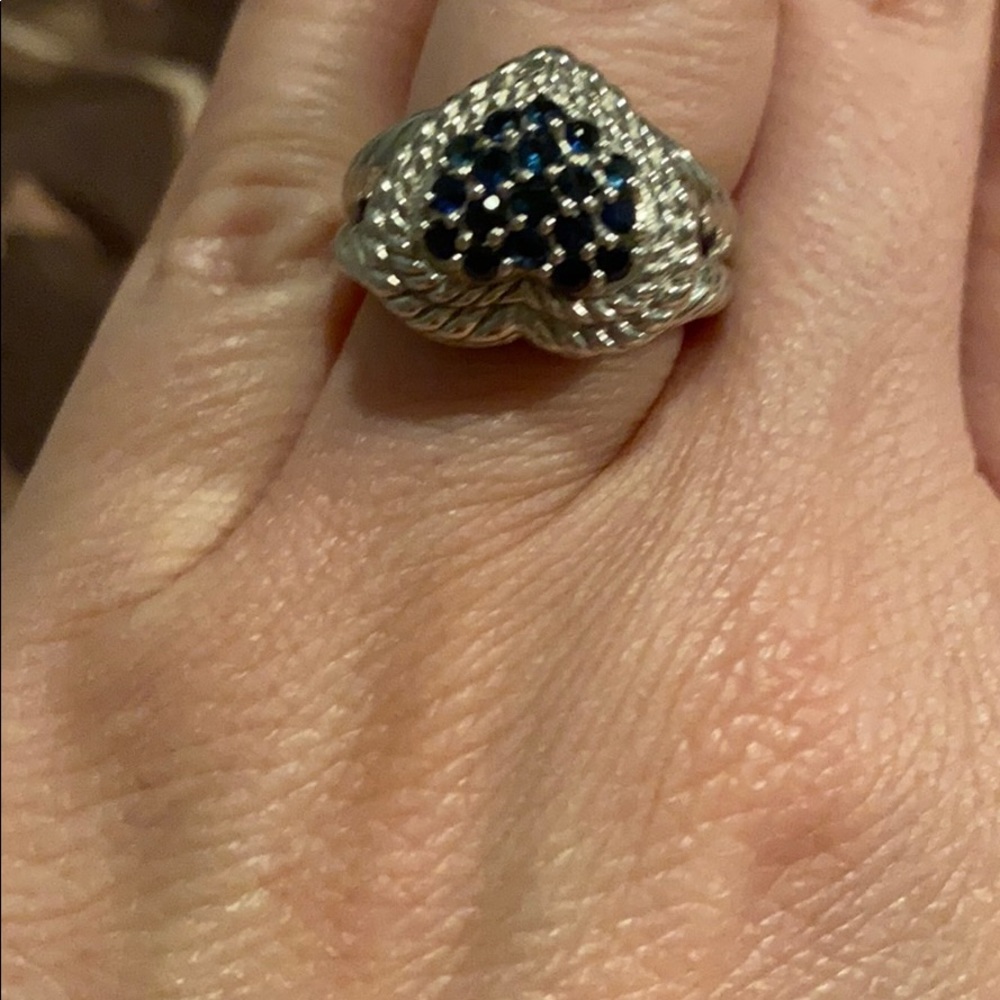 Judith Ripka sapphire ring